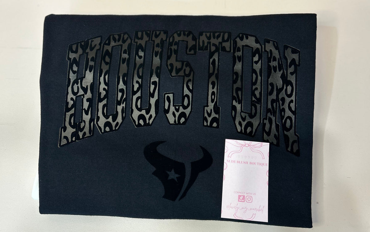 TEXANS CHEETAH TSHIRT